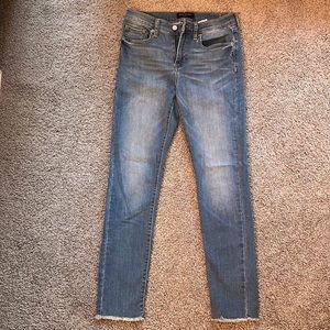 Banana Republic skinny fit solid blue jeans size 24/0